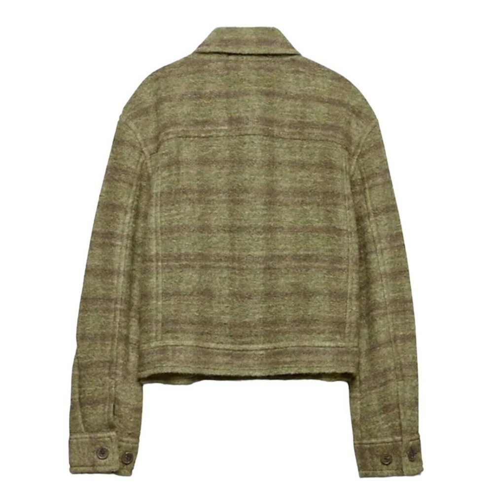 Wilfred Free Ganna Autumn Shirt Jacket Womens Size M Agnes Green Moss $198 NWT - Picture 6 of 16